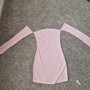 Motel Rocks Pink Long Sleeve Dress